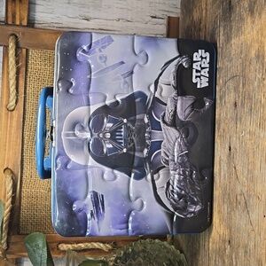🔆LUNCH BOX Disney STAR WARS with puzzle inside (48 pieces)